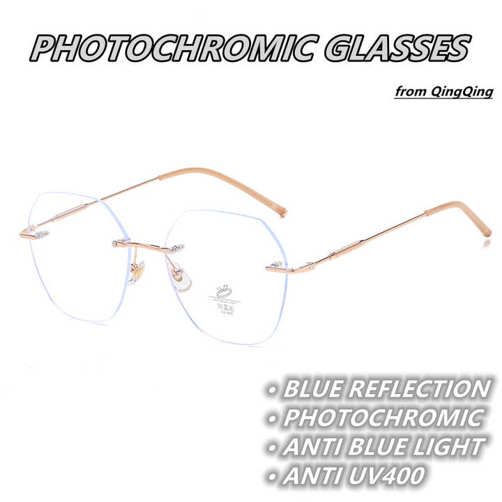 Lunettes photogray anti-reflet | Style Oversize Sans Bordure